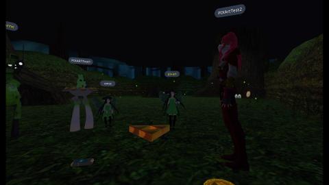Screenshot of the live social VR performance