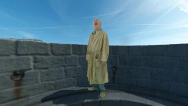screenshot of the spectator's point of view in the head-mounted display