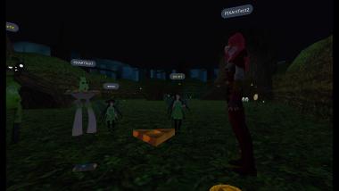 Screenshot of the live social VR performance